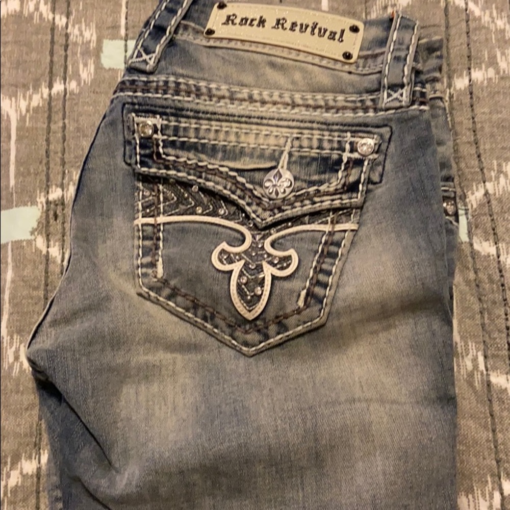 Rock are Evan Doyle skinny jeans